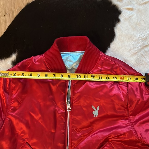 Reversible Y2K Playboy MA-1 Bomber Jacket - Picture 9 of 9